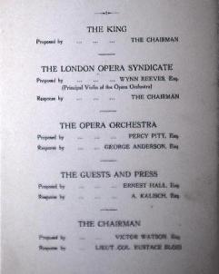 Covent Garden Menu 27 June 1926 No4