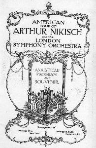 Nikisch LSO Tour 1912 Title Page