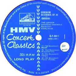 HMV XLP 30011(label)